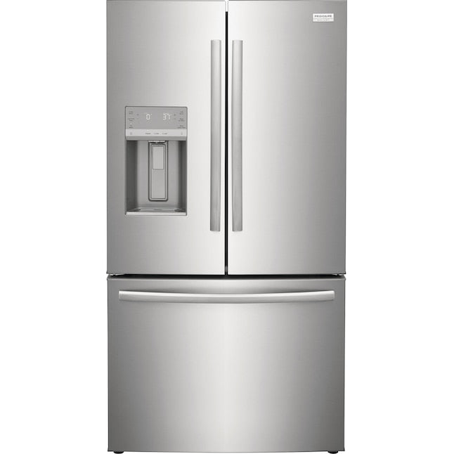 Frigidaire Gallery Standard-Depth 27.8-cu ft 3 -Door French Door Refrigerator with Dual Ice Maker with Water and Ice Dispenser ( Fingerprint Resistant Stainless Steel ) ENERGY STAR Certified