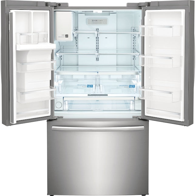 Frigidaire Gallery Standard-Depth 27.8-cu ft 3 -Door 36-in Wide French Door Refrigerator with Dual Ice Maker with Water and Ice Dispenser ( Fingerprint Resistant Stainless Steel ) ENERGY STAR Certified