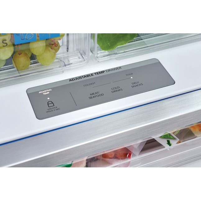 Frigidaire Gallery Standard-Depth 27.8-cu ft 3 -Door French Door Refrigerator with Dual Ice Maker with Water and Ice Dispenser ( Fingerprint Resistant Stainless Steel ) ENERGY STAR Certified