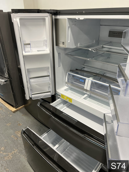 Frigidaire Gallery Standard-Depth 26.3-cu ft 4 -Door 36-in Wide French Door Refrigerator with Ice Maker with Water and Ice Dispenser ( Fingerprint Resistant Stainless Steel ) ENERGY STAR Certified