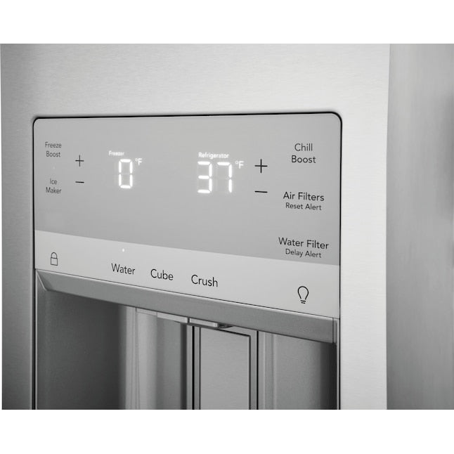 Frigidaire Gallery Standard-Depth 26.3-cu ft 4 -Door French Door Refrigerator with Ice Maker with Water and Ice Dispenser ( Fingerprint Resistant Stainless Steel ) ENERGY STAR Certified