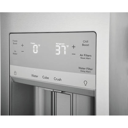 Frigidaire Gallery Standard-Depth 26.3-cu ft 4 -Door French Door Refrigerator with Ice Maker with Water and Ice Dispenser ( Fingerprint Resistant Stainless Steel ) ENERGY STAR Certified