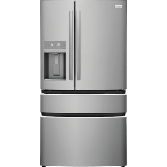 Frigidaire Gallery Standard-Depth 26.3-cu ft 4 -Door French Door Refrigerator with Ice Maker with Water and Ice Dispenser ( Fingerprint Resistant Stainless Steel ) ENERGY STAR Certified