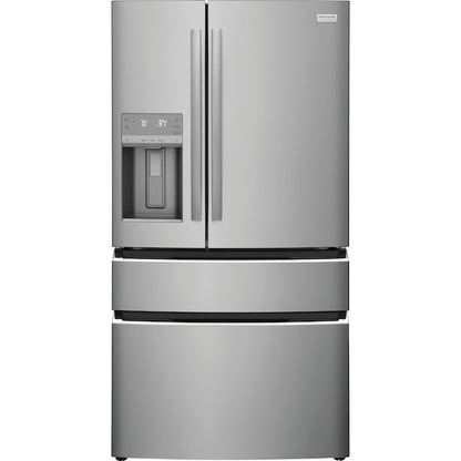 Frigidaire Gallery Standard-Depth 26.3-cu ft 4 -Door 36-in Wide French Door Refrigerator with Ice Maker with Water and Ice Dispenser ( Fingerprint Resistant Stainless Steel ) ENERGY STAR Certified