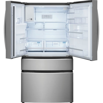 Frigidaire Gallery Standard-Depth 26.3-cu ft 4 -Door French Door Refrigerator with Ice Maker with Water and Ice Dispenser ( Fingerprint Resistant Stainless Steel ) ENERGY STAR Certified