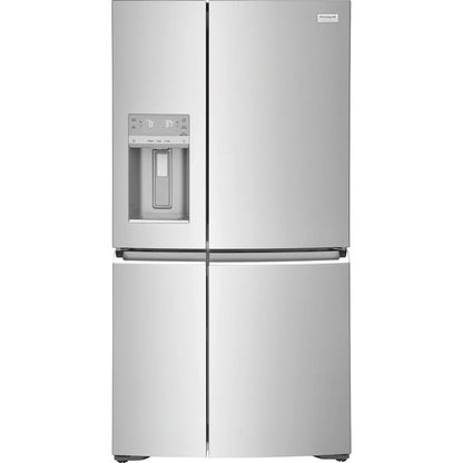 Frigidaire Gallery Counter-Depth 21.5-cu ft 4 -Door French Door Refrigerator with Ice Maker with Water and Ice Dispenser ( Fingerprint Resistant Stainless Steel ) ENERGY STAR Certified