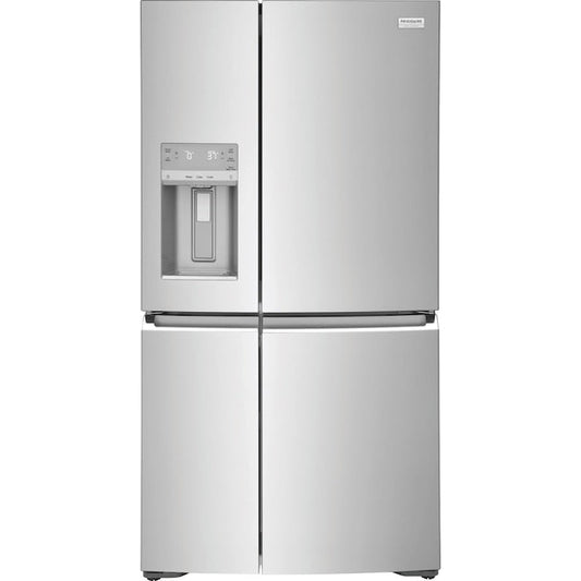 Frigidaire Gallery Counter-Depth 21.5-cu ft 4 -Door French Door Refrigerator with Ice Maker with Water and Ice Dispenser ( Fingerprint Resistant Stainless Steel ) ENERGY STAR Certified