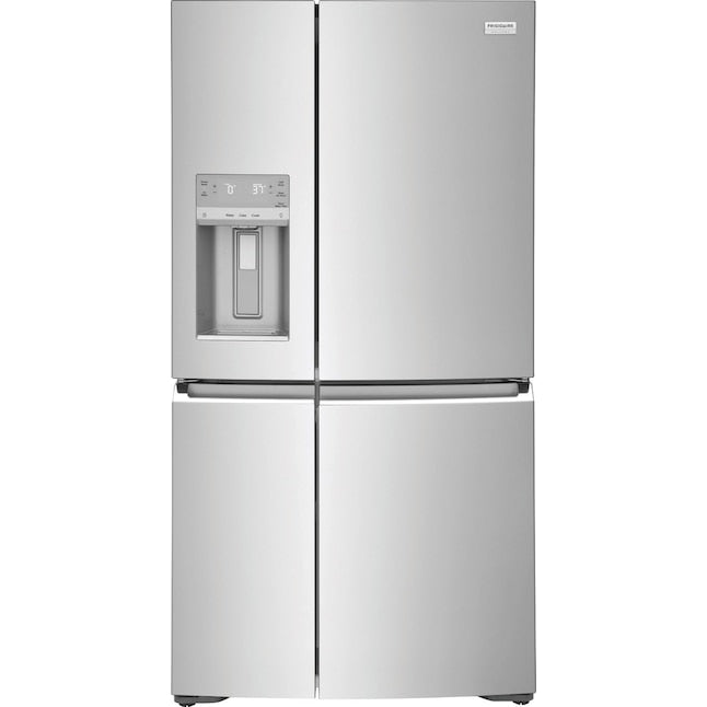 Frigidaire Gallery Counter-Depth 21.5-cu ft 4 -Door 36-in Wide French Door Refrigerator with Ice Maker with Water and Ice Dispenser ( Fingerprint Resistant Stainless Steel ) ENERGY STAR Certified