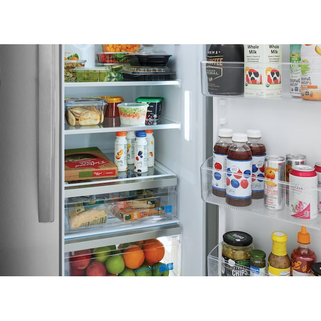 Frigidaire Gallery 26-cu ft Side-by-Side Refrigerator with Ice Maker and Water Dispenser ( Smudge-Proof Stainless Steel ) ENERGY STAR Certified