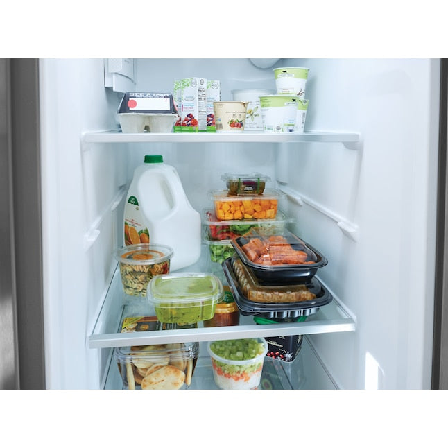 Frigidaire Gallery 26-cu ft Side-by-Side Refrigerator with Ice Maker and Water Dispenser ( Smudge-Proof Stainless Steel ) ENERGY STAR Certified