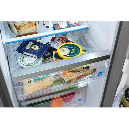 Frigidaire Gallery 26-cu ft Side-by-Side Refrigerator with Ice Maker and Water Dispenser ( Smudge-Proof Stainless Steel ) ENERGY STAR Certified