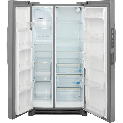 Frigidaire Gallery 26-cu ft Side-by-Side Refrigerator with Ice Maker and Water Dispenser ( Smudge-Proof Stainless Steel ) ENERGY STAR Certified