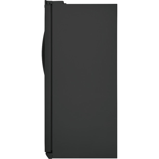 Frigidaire Gallery 25.6-cu ft Standard-Depth 36-in Wide Side-by-Side Refrigerator with Ice Maker ,Water and Ice Dispenser ( Fingerprint Resistant Black Stainless Steel ) ENERGY STAR Certified