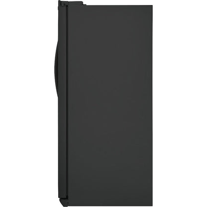 Frigidaire Gallery 25.6-cu ft Standard-Depth 36-in Wide Side-by-Side Refrigerator with Ice Maker ,Water and Ice Dispenser ( Fingerprint Resistant Black Stainless Steel ) ENERGY STAR Certified