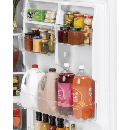 GE Garage-ready 21.9-cu ft Top-Freezer Refrigerator ( White ) Garage Ready