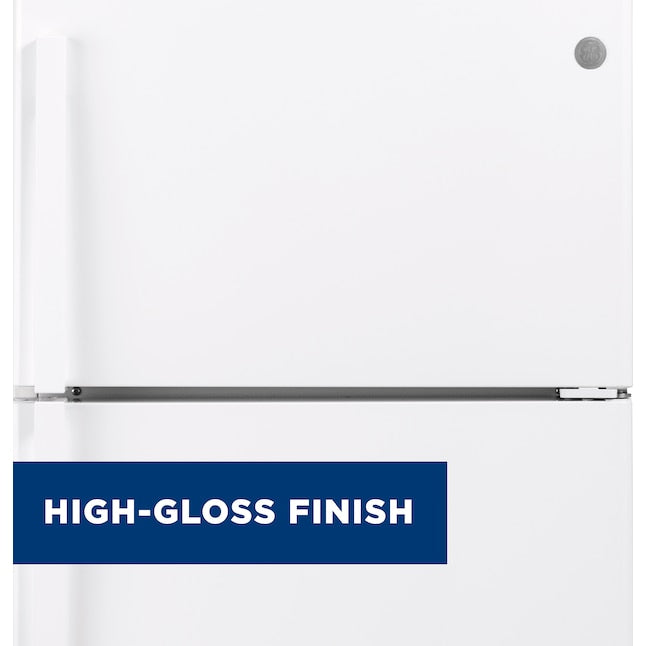 GE Garage-ready 21.9-cu ft Top-Freezer Refrigerator ( White ) Garage Ready
