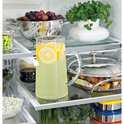 GE Counter-Depth 20.6-cu ft 3 -Door French Door Refrigerator with Ice Maker with Water and Ice Dispenser ( Stainless Steel ) ENERGY STAR Certified