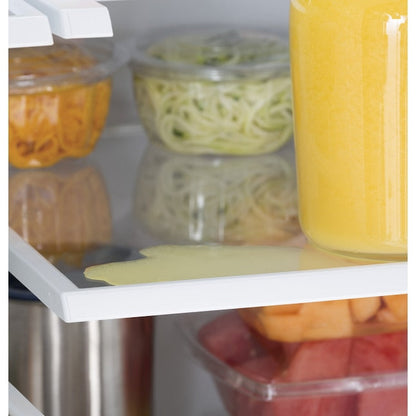 GE Counter-Depth 20.6-cu ft 3 -Door French Door Refrigerator with Ice Maker with Water and Ice Dispenser ( Stainless Steel ) ENERGY STAR Certified