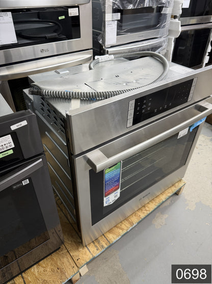Bosch 800 Series 30 inch Single Electric Wall Oven True Convection and Self-cleaning ( Stainless Steel )