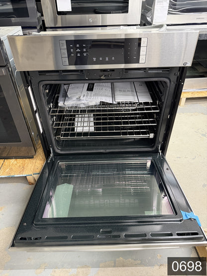 Bosch 800 Series 30 inch Single Electric Wall Oven True Convection and Self-cleaning ( Stainless Steel )