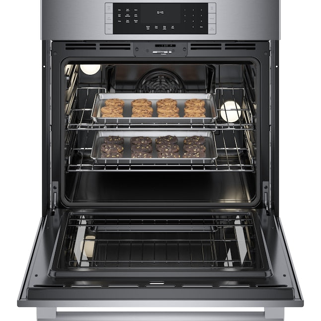 Bosch 800 Series 30 inch Single Electric Wall Oven True Convection and Self-cleaning ( Stainless Steel )