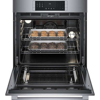 Bosch 800 Series 30 inch Single Electric Wall Oven True Convection and Self-cleaning ( Stainless Steel )