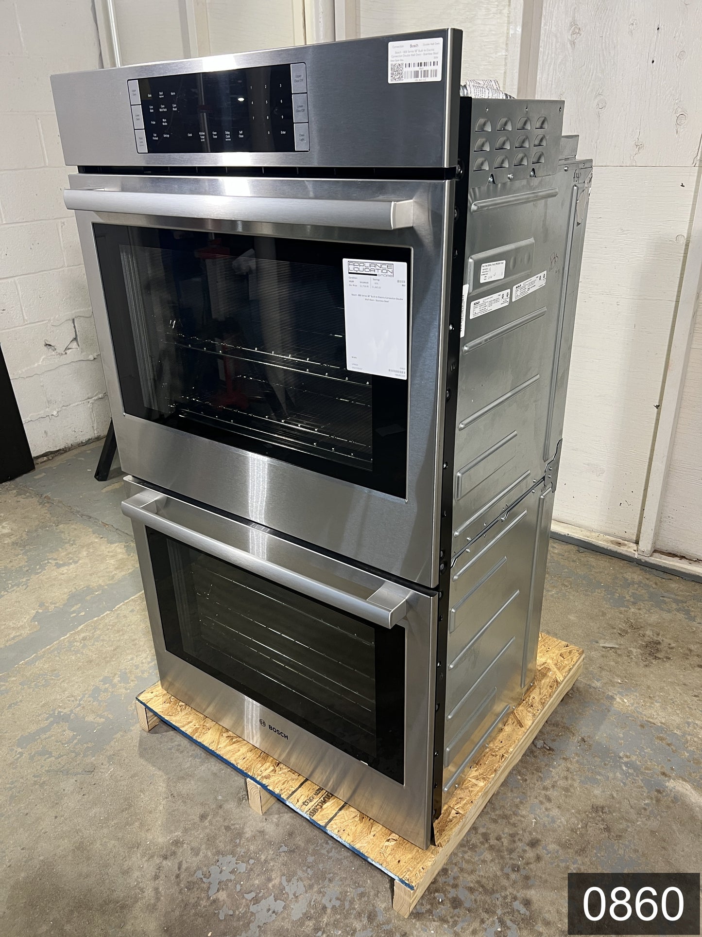 Bosch 800 Series 30 inch Double Electric Wall Oven with Self-cleaning ( Stainless Steel )