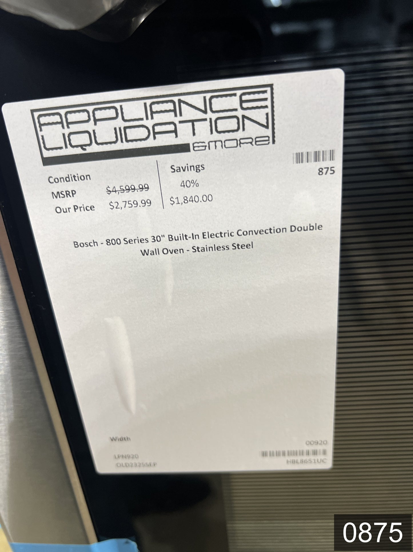 Bosch 800 Series 30 inch Double Electric Wall Oven with Self-cleaning ( Stainless Steel )