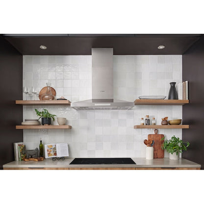 Bosch 36 inch Convertible 600-CFM Stainless Steel Wall-Mounted Range Hood