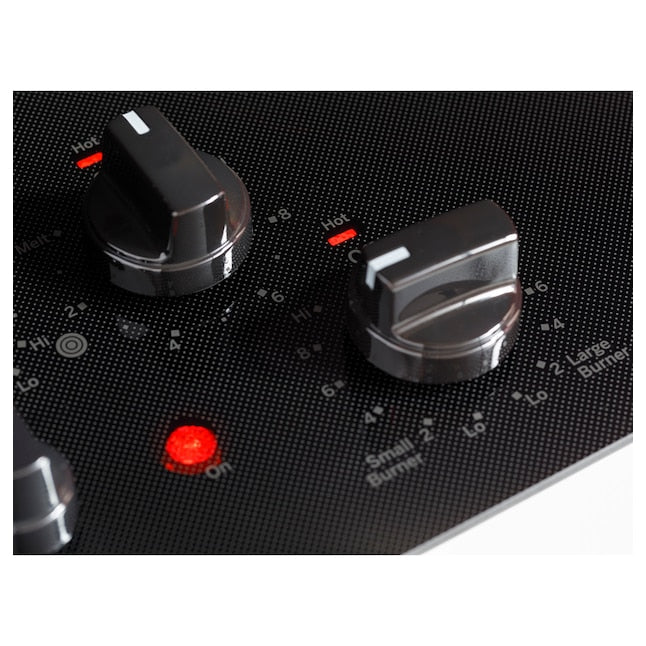 GE 30-in 5 burners Smooth Surface (Radiant) Black Electric Cooktop