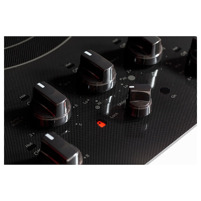 GE 30-in 5 burners Smooth surface Black Electric Cooktop