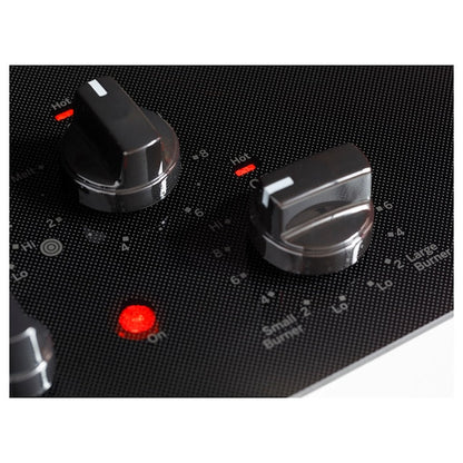 GE 36-in 5 burners Smooth Surface (Radiant) Black Electric Cooktop