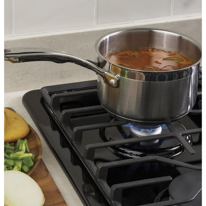 GE 30-in 4 burners Black Gas Cooktop