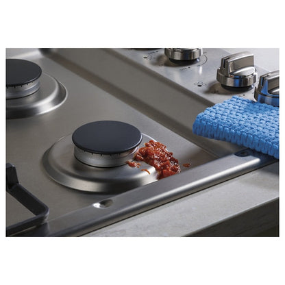 GE 30-in 4 burners Stainless steel Gas Cooktop