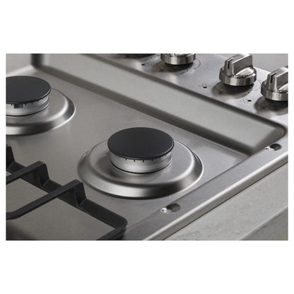 GE 30-in 4 burners Stainless steel Gas Cooktop