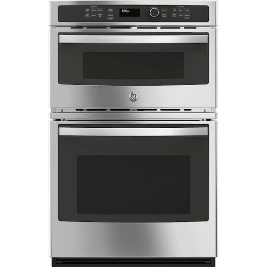 GE 27 inch Self-cleaning Microwave Wall Oven Combo ( Stainless steel )