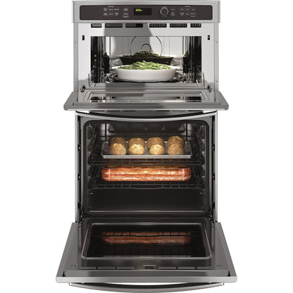 GE 27 inch Self-cleaning Microwave Wall Oven Combo ( Stainless steel )