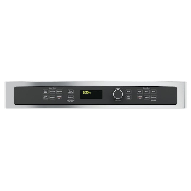 GE 27 inch Self-cleaning Microwave Wall Oven Combo ( Stainless steel )