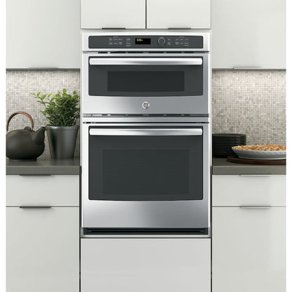 GE 27 inch Self-cleaning Microwave Wall Oven Combo ( Stainless steel )