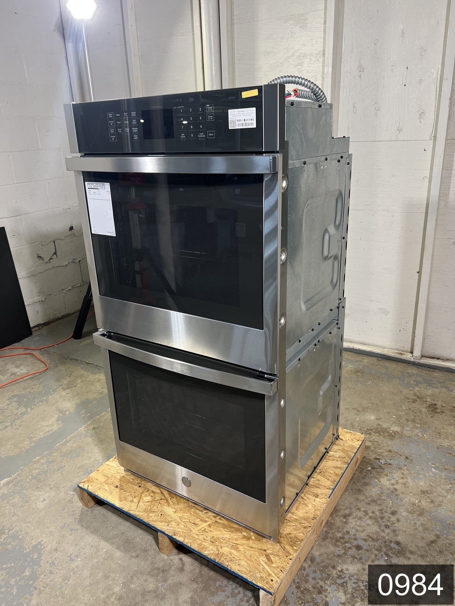 GE 27 inch Smart Compatible Double Electric Wall Oven with Self + Steam Cleaning ( Stainless Steel )