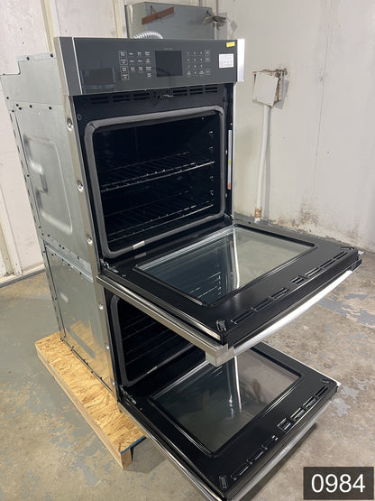 GE 27 inch Smart Compatible Double Electric Wall Oven with Self + Steam Cleaning ( Stainless Steel )