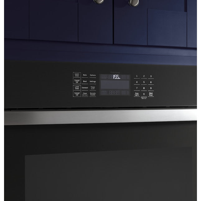 GE 27 inch Smart Compatible Double Electric Wall Oven with Self + Steam Cleaning ( Stainless Steel )