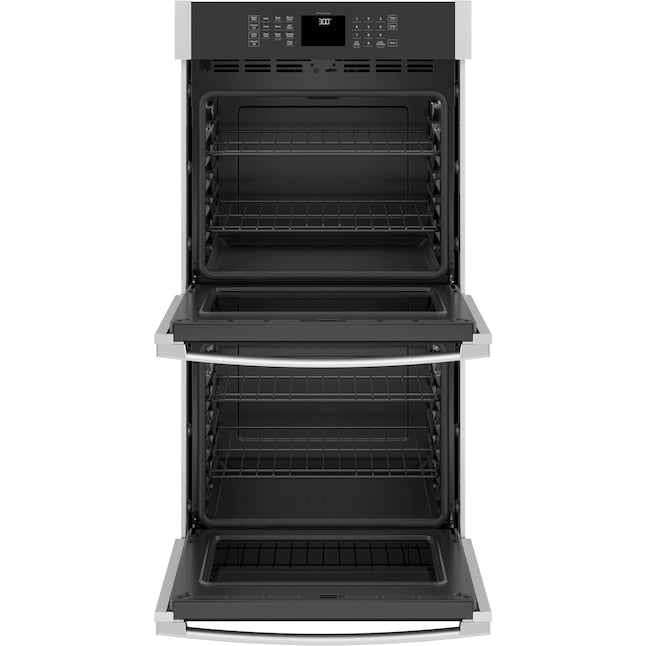 GE 27 inch Smart Compatible Double Electric Wall Oven with Self + Steam Cleaning ( Stainless Steel )