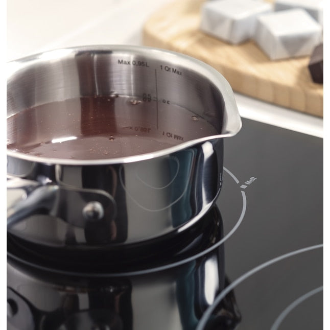 GE 36-in 5 burners Smooth Surface (Radiant) Black Electric Cooktop
