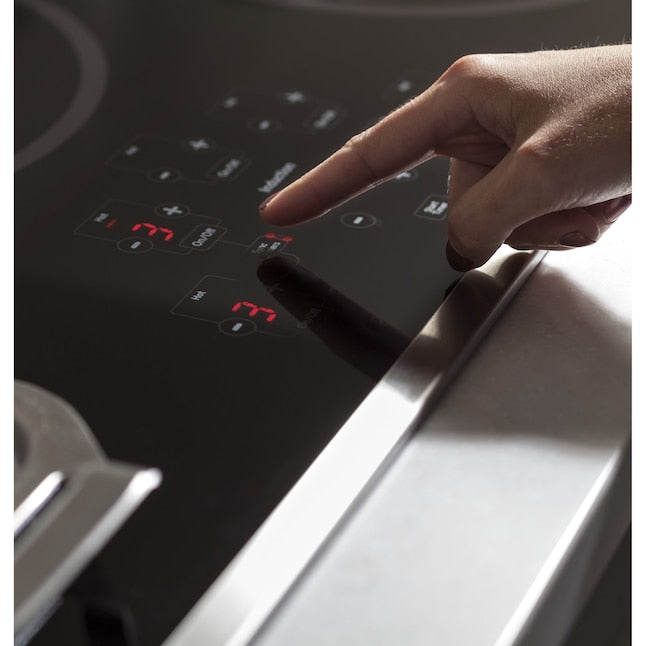 GE 30-in 4 burners Smooth surface Black Electric Cooktop