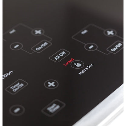 GE 30-in 4 burners Smooth surface Black Electric Cooktop