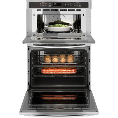 GE 30 inch Self-cleaning Microwave Wall Oven Combo ( Stainless steel )