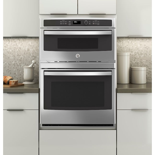 GE 30 inch Self-cleaning Microwave Wall Oven Combo ( Stainless steel )