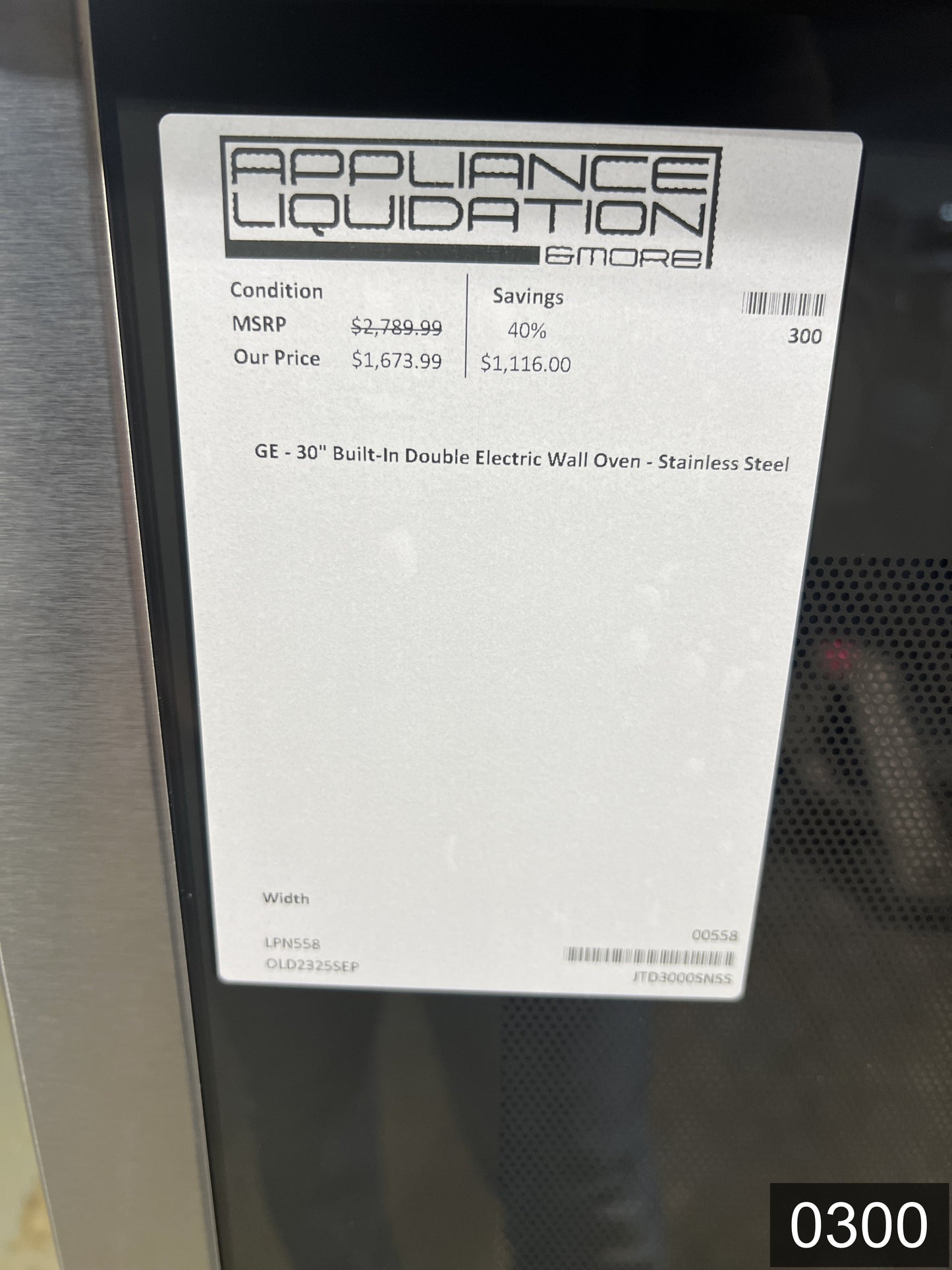 GE 30 inch Smart Compatible Double Electric Wall Oven with Self + Steam Cleaning ( Stainless Steel )