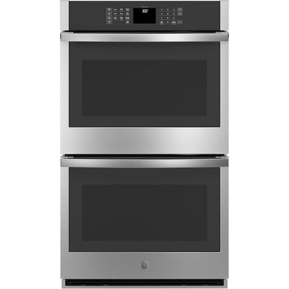 GE 30 inch Smart Compatible Double Electric Wall Oven with Self + Steam Cleaning ( Stainless Steel )